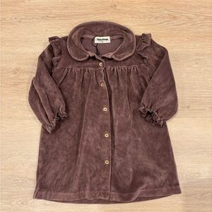 Tocoto vintage velour dress baby girl toddler‎ 2T